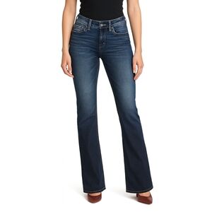 Bke Women's Aiden Bootcut Jeans Size 27x30 Casual Basics Y2k Dark Wash Mid Rise